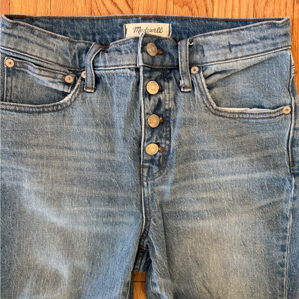 Madewell Cali Demi-boot button fly Women's Blue Jeans size 26